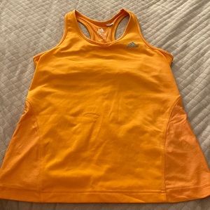 Orange adidas tank top